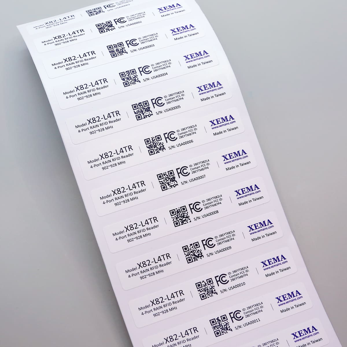 變動式序號貼紙/流水號貼紙